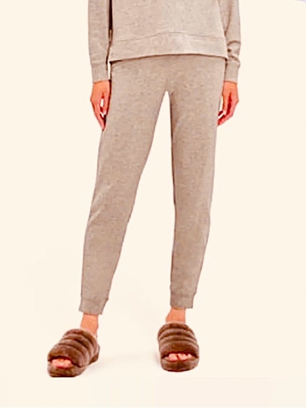 UGG Goldie Soft Knit Furry Fleece Lined Lounge Pant Jogger Oatmeal XL